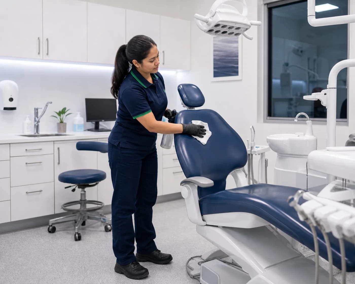 Medical consulting and treatment room disinfection — hospital-grade cleaning